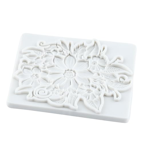 Flower Polymer Clay Mold Baroque Flower Lace Silicone Molds - color: Style H