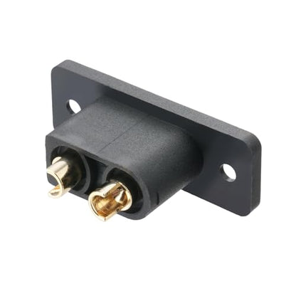 ELFCULB 10PCS Amass XT90E Male Connectors with Screws for RC Vehicles - size: XT90E Male
