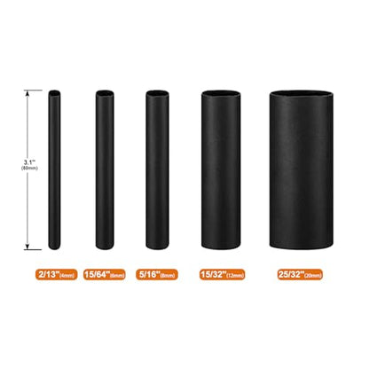 Chanzon 27 pcs Extra Long 80mm Heat Shrink Tubing Assorted Kit 4:1 Ratio