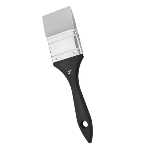 2 Inch Silicone Paint Brush, Flat Color Shapers for Artists Acrylic Resin - size: 2inch