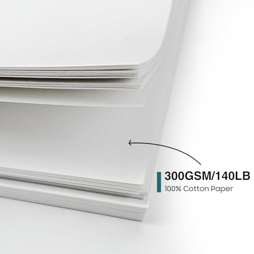 KOVIEDE 100 Pack Blank Watercolor Cards with Envelopes 4 x 6 Inch - size: 4x6" Cards*100