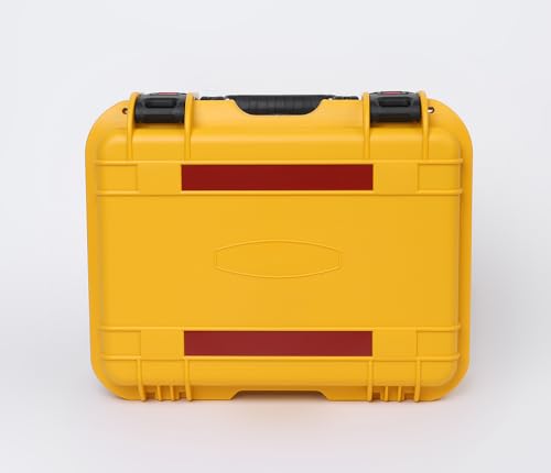 15in Waterproof Hard Case with DIY Customizable Foam Insert (13.5 x 10 x 6in Interior) - color: Yellow-15in