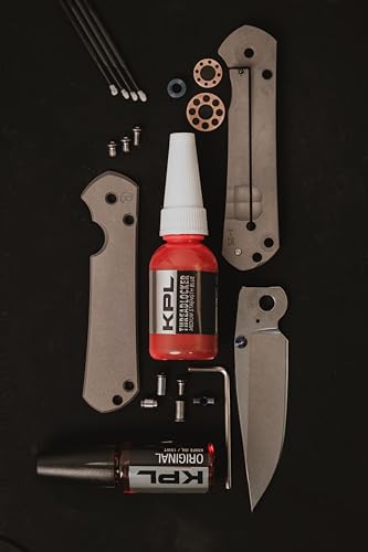 KNIFE PIVOT LUBE – Premium Knife & Gun Threadlocker - Medium-Strength Blue – Oil-Tolerant, Fast Curing – 10ml Precision Screw and Part Retaining Formula
