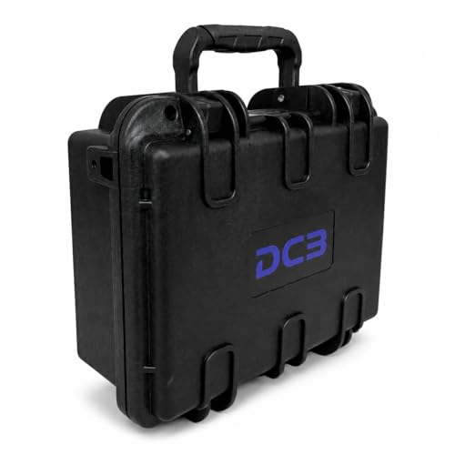 DCB Cases - Element 2501F Waterproof Hard Case with Foam Insert - IP67 Dustproof | Impact-Resistant | 9.84 x 8.58 x 4.45 Ext Dim | Pressure Valve | Lockable Protective Storage