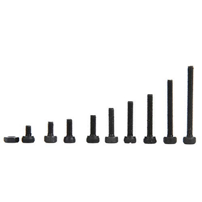 300PCS M2 x 3-20mm 12.9 Grade Black Hex Socket Screw Bolt and Nut Kit Alloy Steel Button Head Socket Bolts