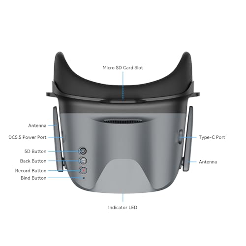 BETAFPV VR04 HD FPV Goggles with 1080P 4.5" Screen LCD for P1 Air Unit VTX