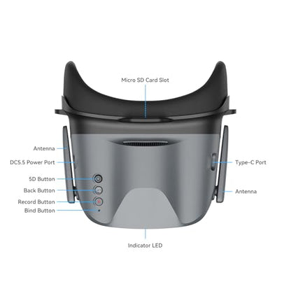 BETAFPV VR04 HD FPV Goggles with 1080P 4.5" Screen LCD for P1 Air Unit VTX
