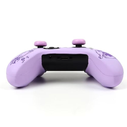 Cat Among Blossoming Branches Skin Compatible with Xbox Series X Wireless Controller, RALAN Protector Case， Customised Thumb Grips Cap - color: Cat Purple