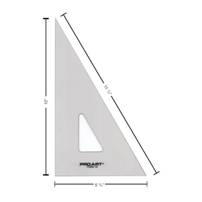 Pro Art 10-Inch 30/60-Degree Triangle, Smoke - color: Smoke, size: 10-inch, 30/60 Degrees