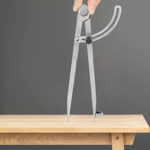 Compass for Geometry, Compass for Woodworking, 16 inch Precision Woodworking Compass with Wing Divider and Pencil Holder, Large Compass for Geometry, Woodworking Compass, Drafting, Drawing Compass - size: 16inch