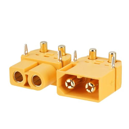 ELFCULB 10 Pairs Amass XT60PW Panel Mount Connectors for FPV Drones - color: 10 Pairs XT60PW