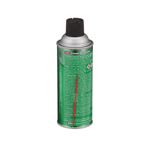 CRC Extreme Duty Silicone Lubricant 03030 – 10 Wt Oz., Premium Grade Silicone Aerosol for High Temperature Applications - style: 1 Pack