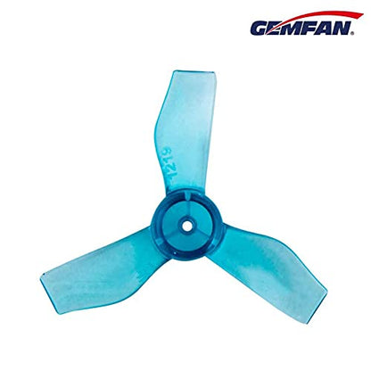 Gemfan 1219 1.2-Inch 3-Blade 1.0mm Shaft PC FPV Drone Props, 8CW + 8CCW