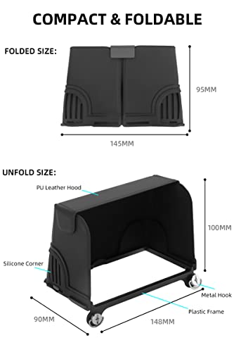 Sunnylife Drone Controller Cover for DJI Mavic 3, Black Sun Hood Sunshade, Drone Accessory
