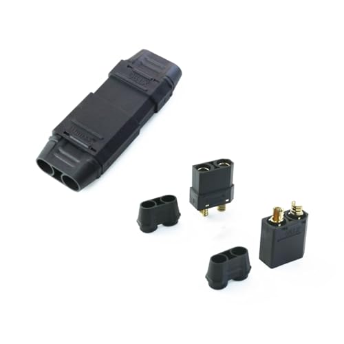 SoloGood 5Pair Amass XT90 XT-90 Male Female Bullet Connector Plug Black