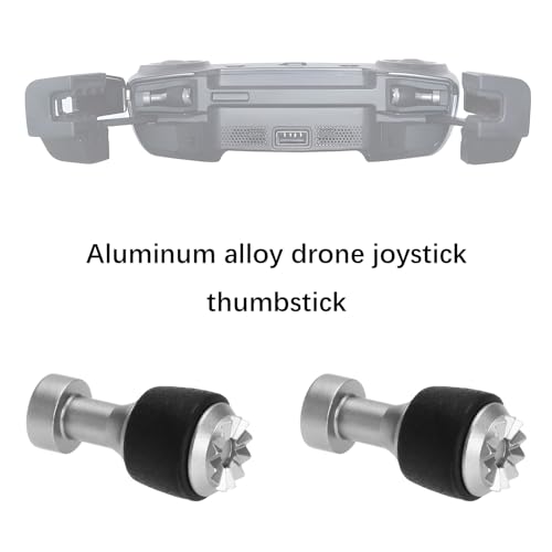 1 Pair Aluminum Alloy Drone Joystick Drone Thumb Control Joystick Compatible with DJI Mavic 2 Pro Compatible with Zoom Compatible with Mavic Mini