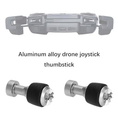 1 Pair Aluminum Alloy Drone Joystick Drone Thumb Control Joystick Compatible with DJI Mavic 2 Pro Compatible with Zoom Compatible with Mavic Mini