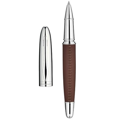 BEILUNER 318 Luxury Pen, Elegant Look,Hand-Stitched Premium Leather-Brown - color: Brown