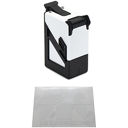 WRAPGRADE Skin Compatible with DJI FPV | One Battery (Racing White) - color: RACING WHITE
