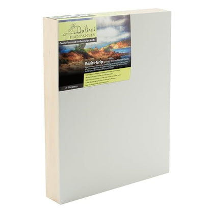 Da Vinci Pro Resist-Grip Coarse Textured Gesso Board, 10x10, 2" Depth Art Boards for Painting, White Acrylic Polymer with Quartz Sand, Warp-Resistant Cradled and Sealed MDF Panel - size: 10x10"