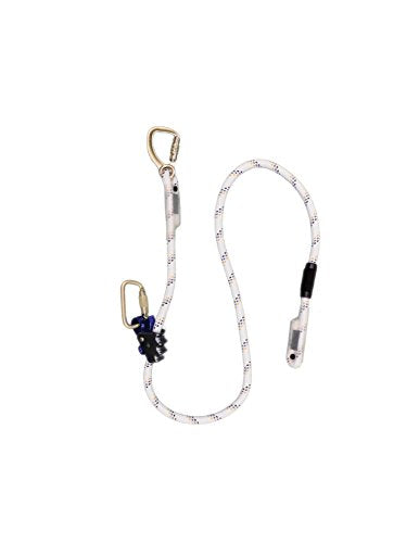 Elk River 34416 Quick-Adjustable Polyester Rope Positioning Lanyard with Carabiner and Zsnaphook, 3600 lbs Gate, 5/8" Diameter x 6' Length