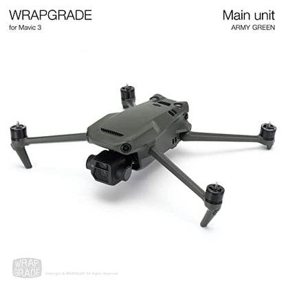 WRAPGRADE Skin Compatible with DJI Mavic 3 Pro (Army Green) - color: Army Green / Pro