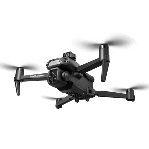 GPS Drone with 8K UHD Camera for Adults, FPV Drone with Big Screen on Controller, 360° Laser Obstacle Avoidance, GPS Auto Return, Circle Fly Headless Mode, Under 249g Lightweight RC Quadcopter V918 MAX Professional Foldable Drone Gift for Beginners Adults