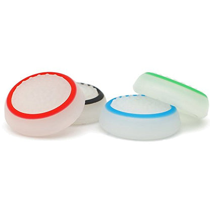 16 Pieces Silicone Noctilucent Thumb Grip Caps Controller Joystick Cap Covers for PS-Series, Xbox-Series Analog Stick Caps Replacement