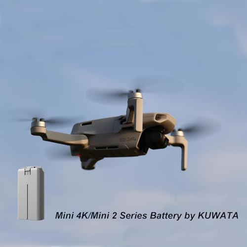 KUWATA Intelligent Flight Battery for DJI Mini 4K, Mini 2 SE, Mini 2, Mini SE, 2400mAh, 2-Pack, 2026 Upgraded Edition, Camera Drone Extended Battery - size: Battery × 2