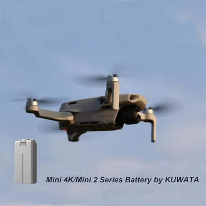 KUWATA Intelligent Flight Battery for DJI Mini 4K, Mini 2 SE, Mini 2, Mini SE, 2400mAh, 2-Pack, 2026 Upgraded Edition, Camera Drone Extended Battery - size: Battery × 2