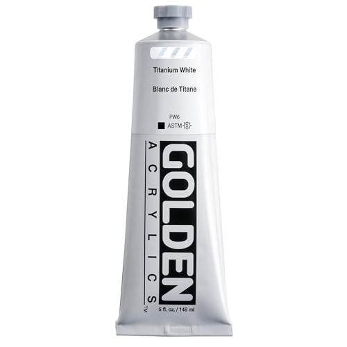 GOLDEN Heavy Body Acrylics, Titanium White, 5 fl. oz. Tube