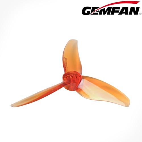 Gemfan Hurricane 2520 2.5-Inch 3-Blade PC FPV Drone Propellers, 8CW + 8CCW