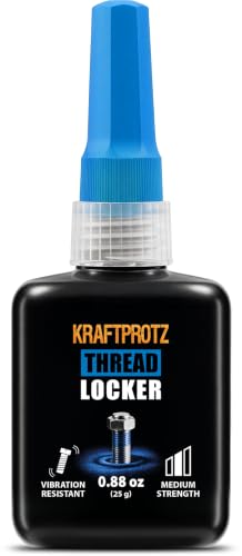 Thread Locker Blue 0.88 oz / 25 g – Medium Strength Anaerobic Threadlocker for Metal Threads, Screws, Nuts and Fasteners