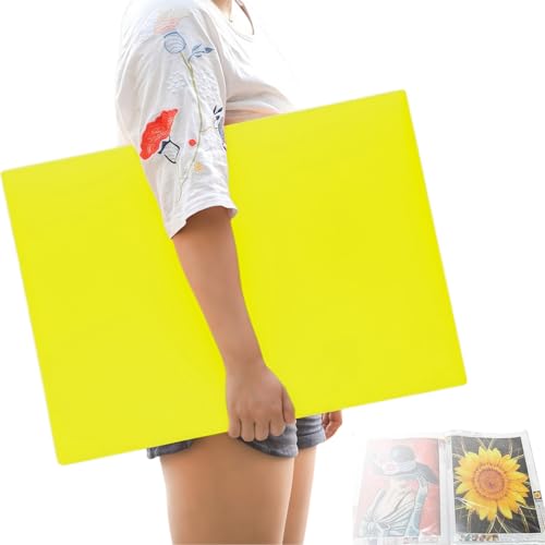 Diamond Art Portfolio Book 22"×16" (55cm×40cm), 30sleeves, A2, Yellow - color: Yellow