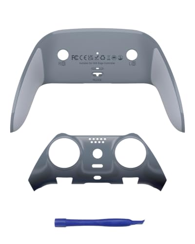 CHARM FOCUS Replacement Shell Set for PS-5 Edge Controller, TPE Grip Cover - color: Anniversary Gray