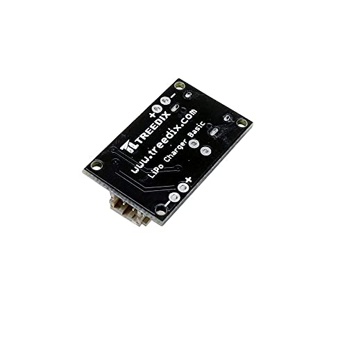 Treedix 2pcs Type C USB LiPo Battery Charger Board Without Battery with JST Socket with LED Indicator Charging Rate Adjustable Automatic Power-Down