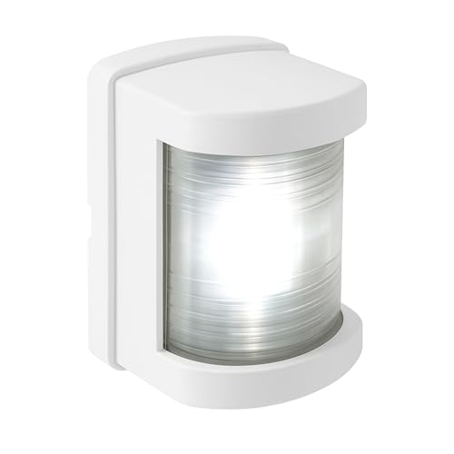 SEAFLO 11 Series Regular LED White Stern Navigation Light for Boats Under 65 ft (20m), 12V, 1W, IP67 Waterproof, 2NM Visibility, High-Brightness, Impact-Resistant, 4-Year Warranty - color: Stern (White), size: Regular, style: White