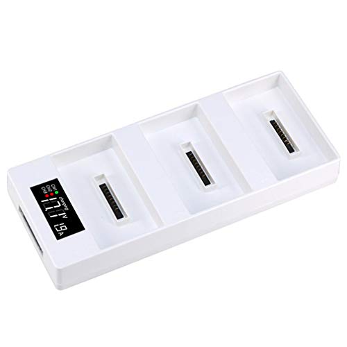 Hanatora Battery Charging Hub for DJI Phantom 4/4 Advanced/4 Pro V2.0/4 Pro Plus Obsidian, 3 in 1 Multiple Charger with Charge Indicator LCD Display