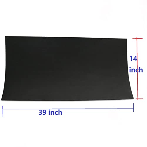 1 Piece 6mm Black EVA Foam Sheet, 14" x 39" Craft Foam Cosplay 80 kg/m³‌ - color: black, size: 6mm