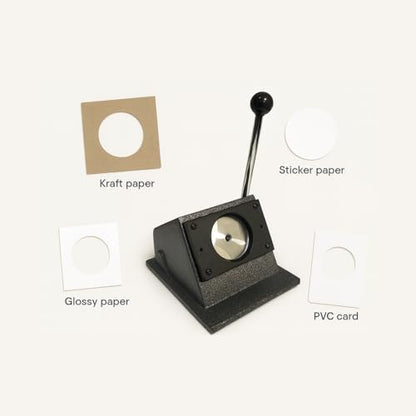 2.28” Circle Punch Cutter for Button Maker, Paper Craft DIY Tool