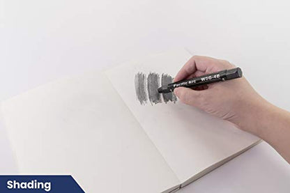 Pacific Arc Jumbo Water Soluble Graphite Sticks Set of 3, Soft 2B, 4B, 6B - style: 2B, 4B, 6B