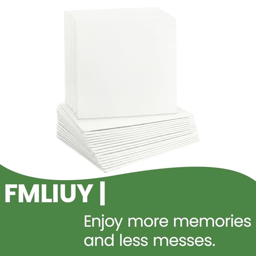 24 Pack 4x4 Inch Small Canvas Boards - Blank Primed for Painting - size: 4*4 in 24pack