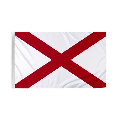 Promopatriot Alabama State Motorcycle Flag 6x9 inch - Double-Layered Printed 3-Ply Durable Knitted Polyester - 0.75 inch Sleeve- Fits on 3/8" Mount Pole - color: Alabama