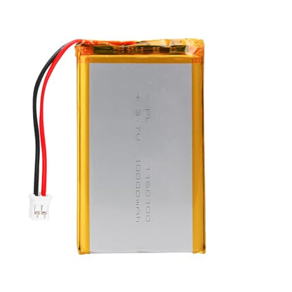 3.7V 10000mAh 1160100 Lithium Polymer Rechargeable Battery Pack with PH2.0 Plug and Protection Board for Raspberry Pi UPS and DIY Projects