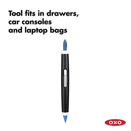 OXO Good Grips Electronics Cleaning Brush - Blue - color: Blue, size: One Size, style: Brush