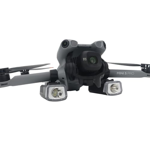 Mini5 Pro Drone Searchlights Night Light for DJI Mini 5 Pro Rechargeable Dual Light Multiple Modes Strobe Night Flight Light High Brightness LED Illumination Spotlight
