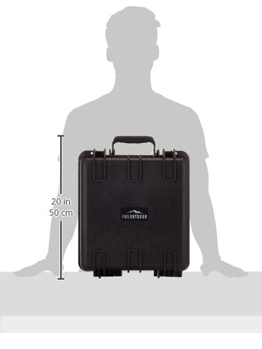 Monoprice Weatherproof Hard Case with Customizable Foam,Black, 19 Liter - color: Black, size: 19 Liter, style: Case