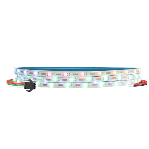 3.2FT WS2812B WS2812 3mm Ultra Narrow LED Strip,DC5V 100LEDs/m Individually Addressable Dream Color Flexible Smart Light Tape for Bedroom,Kitchen,Stage,TV Backlight(No Adapter or Controller) - size: 3.2FT
