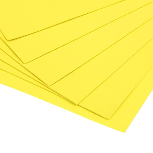 uxcell Light Yellow EVA Foam Sheets 11 x 8 inch 1.7mm Thickness for Crafts DIY Projects, 12 Pcs - color: Light Yellow