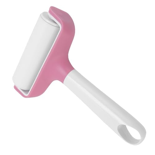 Pssopp Brayer Roller Printmaking Brayers Rubber Roller Brayer Rollers Hard Rubber,Rubber Roller Brayer for Printmaking Ink Wallpapers Stamping Gluing (Pink) - color: Pink